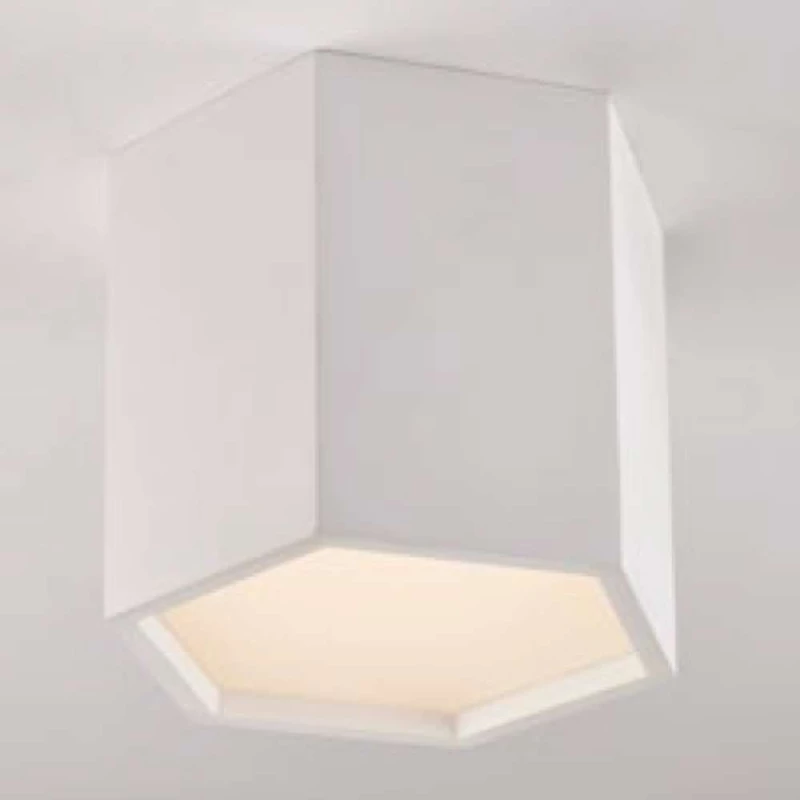 Φωτιστικό Οροφής - Πλαφονιέρα Vortex LED-VORTEX-PL1 12W Led 20x17,3x15cm White Intec Γύψος