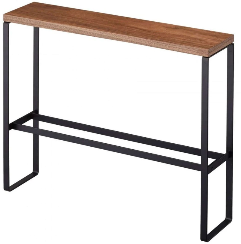Βάση Για Παντόφλες YMZK5153 12x50x41cm Black Ατσάλι,Ξύλο