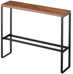 Βάση Για Παντόφλες YMZK5153 12x50x41cm Black Ατσάλι,Ξύλο