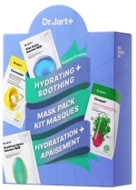 DR. JART+ Hydrating + Soothing Mask Pack Kit, Σετ 4 Κορεάτικων Μασκών Προσώπου -1σετ