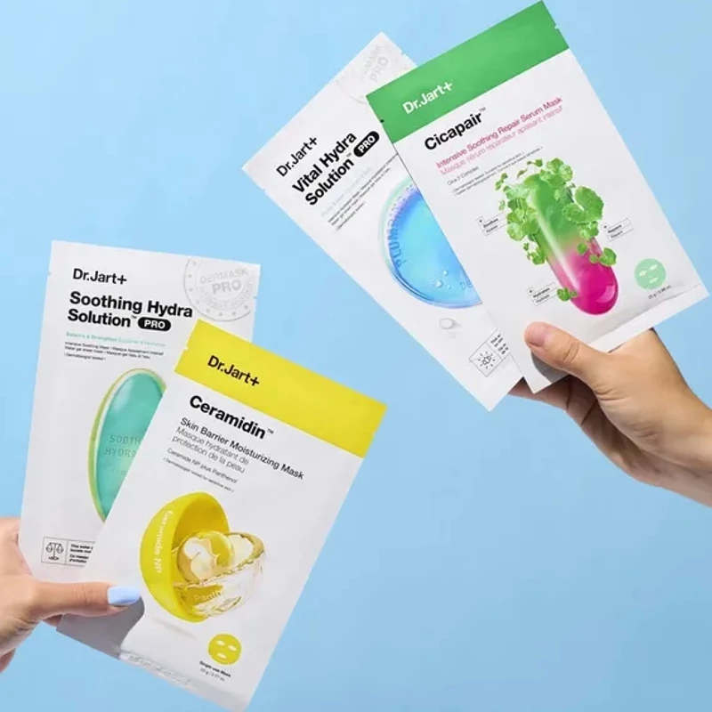 DR. JART+ Hydrating + Soothing Mask Pack Kit, Σετ 4 Κορεάτικων Μασκών Προσώπου -1σετ