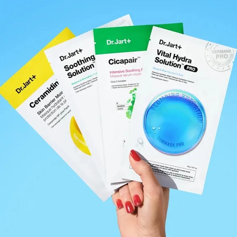 DR. JART+ Hydrating + Soothing Mask Pack Kit, Σετ 4 Κορεάτικων Μασκών Προσώπου -1σετ