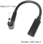 Καλώδιο Τροφοδοσίας - Power Adapter Charger Cable USB Type-C to 3.0mm*1.1mm  ( Κωδ.1-DCCRD041 )