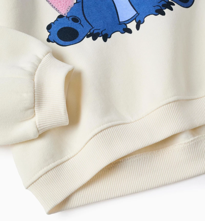 Zippy Μπλο΄υζα Φούτερ Stitch Εκρου 15-ZKGAP0202_25075 Κορίτσι