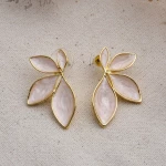 Σκουλαρίκι 844LYR1101 Gold-White Heliophilia Silver