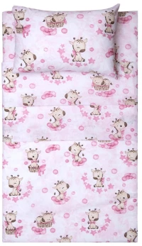 Κουβερλί Βρεφικό Λούσυ Pink Viopros 120x160cm 100% Βαμβάκι