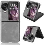 Για OPPO Βρείτε N3 Flip Litchi υφή πίσω κάλυμμα τηλέφωνο θήκη (Γκρι)