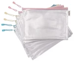 Διαφανής Θήκη Με Φερμουάρ A3 Zipper Σέ Διάφορα Pastel Χρώματα 33x45cm