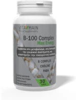 VITAMAIN B 100 Complex Max Energy 30 Ταμπλέτες