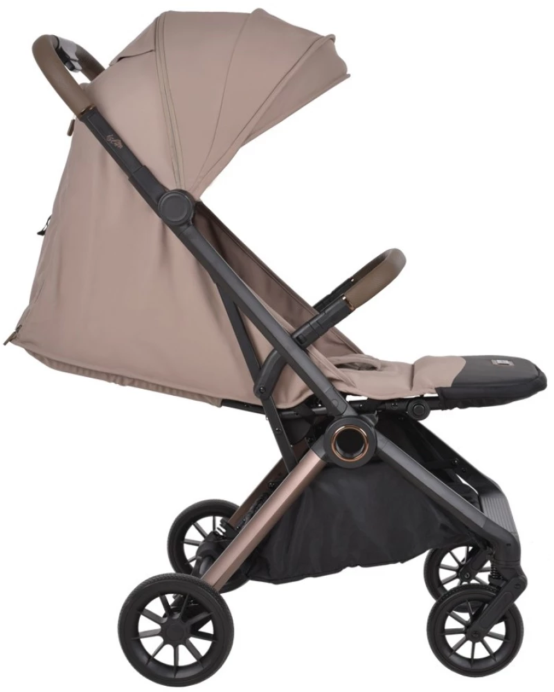 Καρότσι Bebe Stars Isla Automatic Almond Beige 195-175