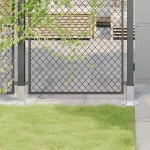vidaXL Βάσεις στύλων τετράγωνες 4 τεμάχια Ασημί Γαλβανισμένος χάλυβας