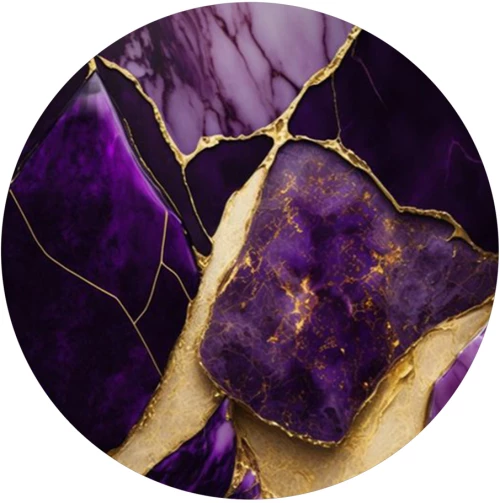 Marble Gold-Purple