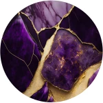 Marble Gold-Purple