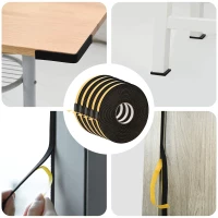 vidaXL Αυτοκόλλητη ταινία αφρού 5 pcs Μαύρο 10 χιλ. x 10 μ. Χ foam CR
