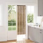 vidaXL Κουρτίνα εντόμων Chenille Καφέ και μπεζ 56 x 185 cm 100% PP