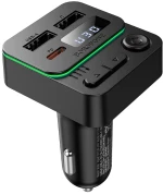 Borofone BC60 Hero FM Transmitter Αυτοκινήτου Bluetooth με 2x USB, USB-C PD 20W & MP3 Player Μαύρο