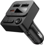 Borofone BC60 Hero FM Transmitter Αυτοκινήτου Bluetooth με 2x USB, USB-C PD 20W & MP3 Player Μαύρο