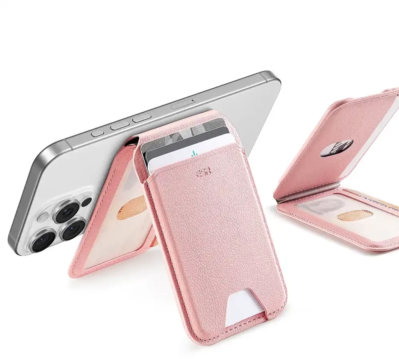 ESR Μαγνητικό Πορτοφόλι - Stand MagSafe HaloLock Vegan Leather Pink