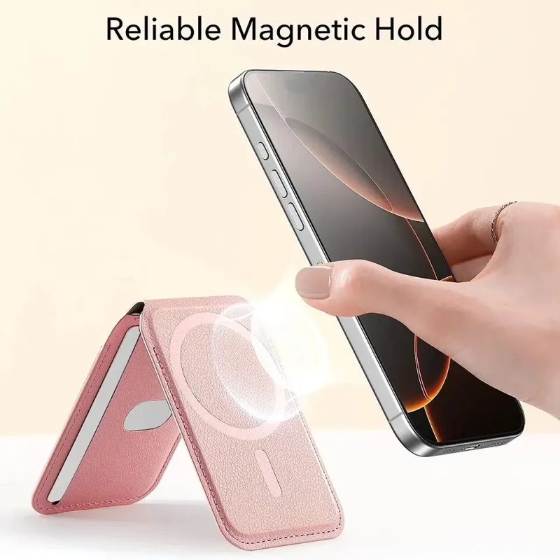 ESR Μαγνητικό Πορτοφόλι - Stand MagSafe HaloLock Vegan Leather Pink