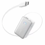 Anker Power Bank Nano 10000mAh 45W με Θύρα USB-A / Type-C και Καλώδιο Type-C  White