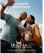 Anker Power Bank Nano 10000mAh 45W με Θύρα USB-A / Type-C και Καλώδιο Type-C  White
