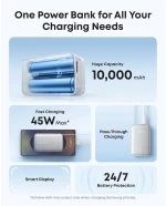 Anker Power Bank Nano 10000mAh 45W με Θύρα USB-A / Type-C και Καλώδιο Type-C  White