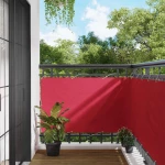 Οθόνη Μπαλκονιού Μπορντό 100 x 600 cm Ύφασμα Όξφορντ |42030904