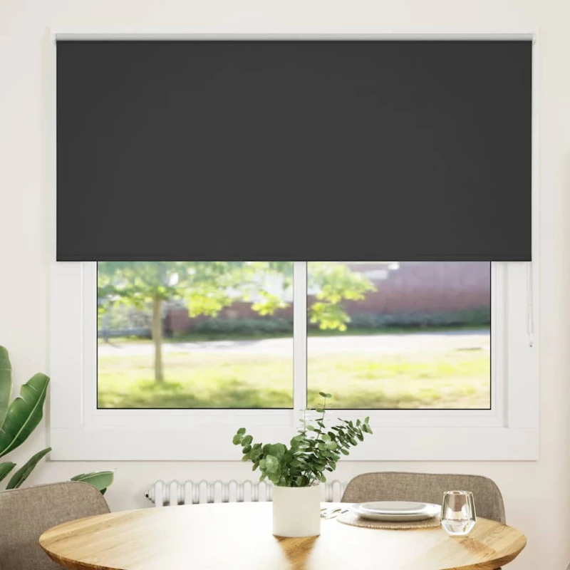 Roller Blind Blackout Μαύρο 150x130 cm Πλάτος υφάσματος 146,6cm |4010852