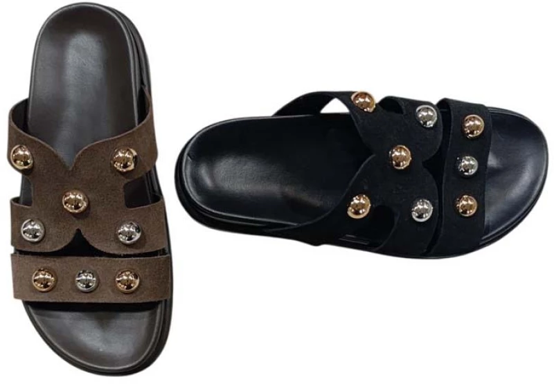 RACHAEL SANDAL- BROWN 100% Δερμάτινα