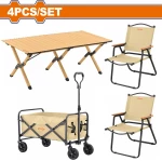 Wadfow WCPS9101 Σετ Τραπεζιού για Camping Πτυσσόμενο 4τμχ