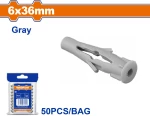 Wadfow WXTE911 Βισμα Πλαστικο Pe Universal 6χ36mm 50τμχ.