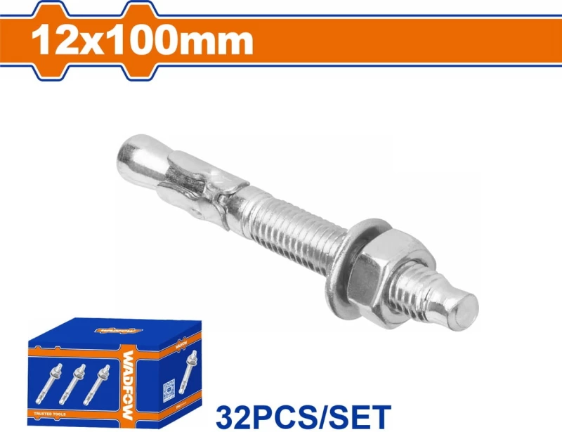 Wadfow WDQ2544 Βισματα Μεταλλικα Γαλβ Express 12x100 32τεμ