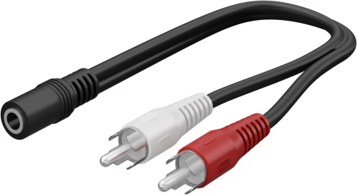 Goobay Αντάπτορας Ήχου 3.5 mm Θηλυκό σε RCA Αρσενικό 0,2 m