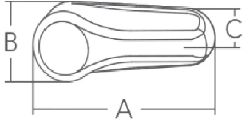 Κλειδαριά 50,8mm Inox 316