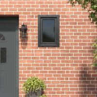 Παράθυρο Κάτω Στρώματος RISOR Ανθρακί 60 x 80 cm PVC και Γυαλί |42047315