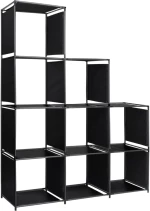 vidaXL Ραφιέρα Σκάλα Προβολής 130 x 45 x 170 εκ. Υφασμάτινη