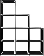 vidaXL Ραφιέρα Σκάλα Προβολής 130 x 45 x 170 εκ. Υφασμάτινη