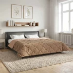 Χειμερινό Παπλωματοθήκη Ουαντινγκ Taupe 220 x 240 cm |42026358