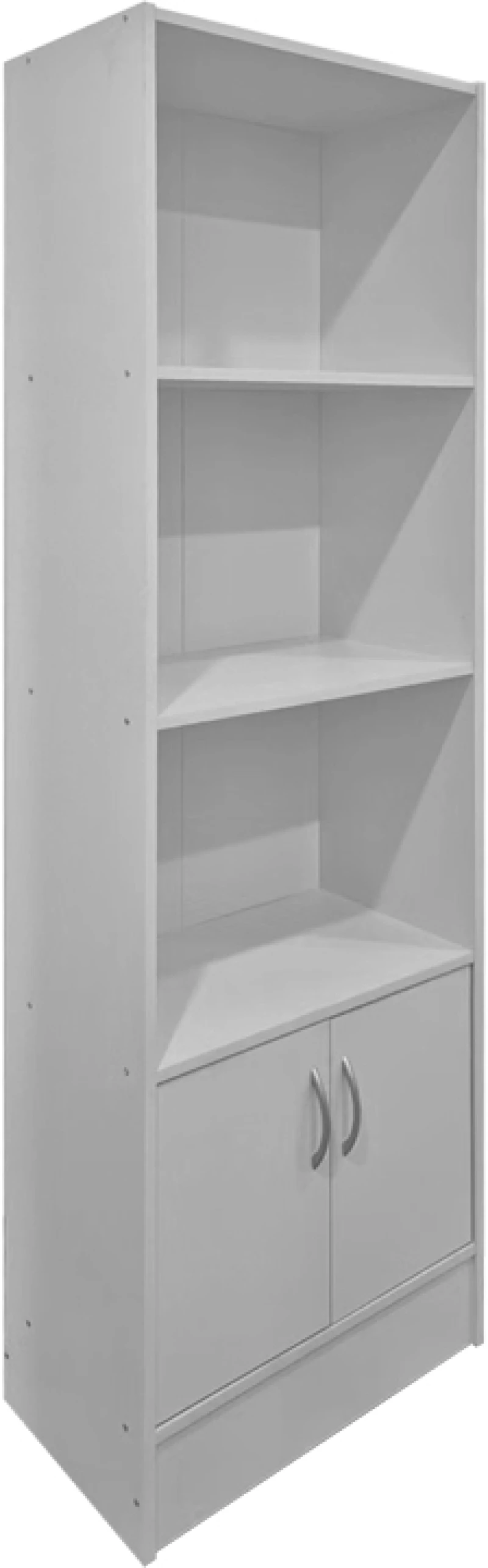 Βιβλιοθήκη Tekaro pakoworld λευκό 57x33x180εκ