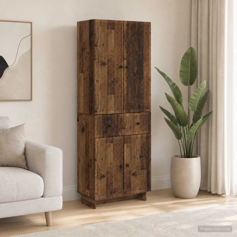Σέτ Ντουλαπιών 2 pcs 66 x 34,5 x 90 εκ Επεξεργασμένο Ξύλο |3416410