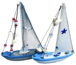 Διακοσμητικό Souvenir Καραβάκι - Σετ 2 τεμάχια - L2026-35AB - 125567