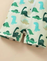 Green Dino, Ολόσωμο Μαγιό και Καπέλο UPF50+ Queen Mother