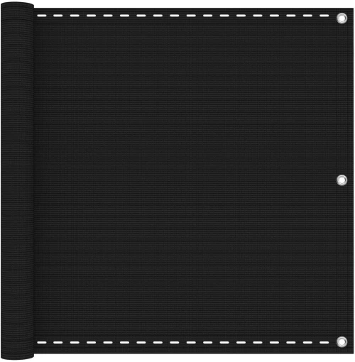 Οθόνη Μπαλκονιού Μαύρο 90 x 800 cm HDPE και Αλουμίνιο |4003050