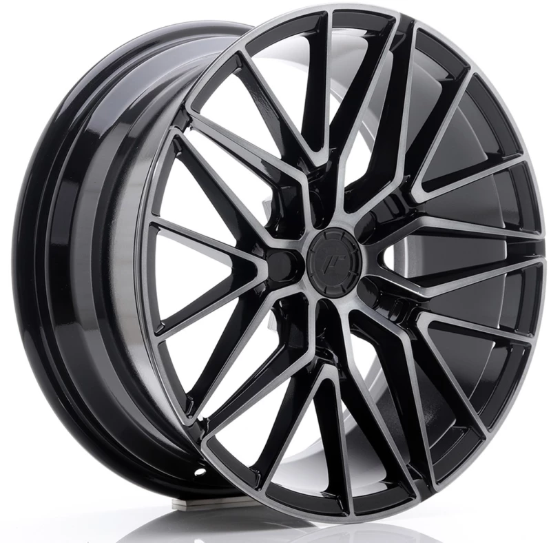 JR Wheels JR38 18x8 ET42 5x112 Black Brushed w/Tinted Face
