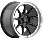 Konig Countergram 19x11 5x112 ET40 Matte Black Matte Machined Lip