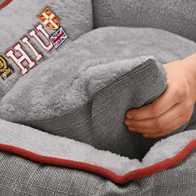 Κρεβατάκι Καναπές Σκύλου Hunter Dog Sofa University 80x60cm Grey
