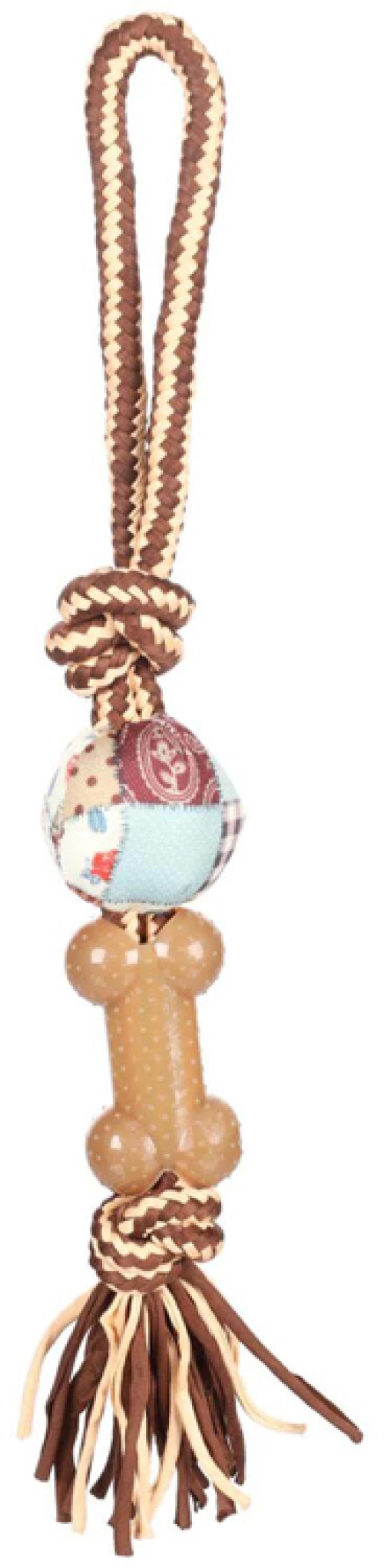 Παιχνίδι Σκύλου Flamingo Vinta Μπάλα με Σχοινί 40cm