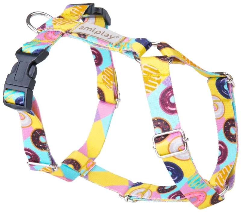 Σαμαράκι Σκύλου Amiplay Harness Guard Be Happy Donut Small 1,5x26-35cm