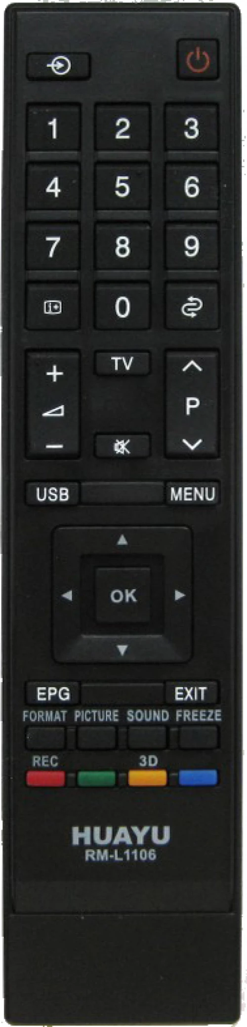 RM-L1106 Τηλεχειριστήριο DC-33 για Toshiba