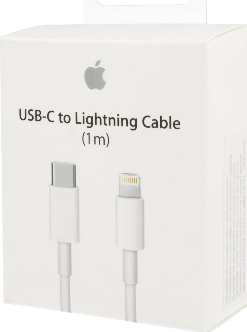 Apple Regular USB 2.0 Cable USB-C male - Lightning Λευκό 1m (MQGJ2ZM/A)